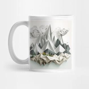 Origami mountains Mug